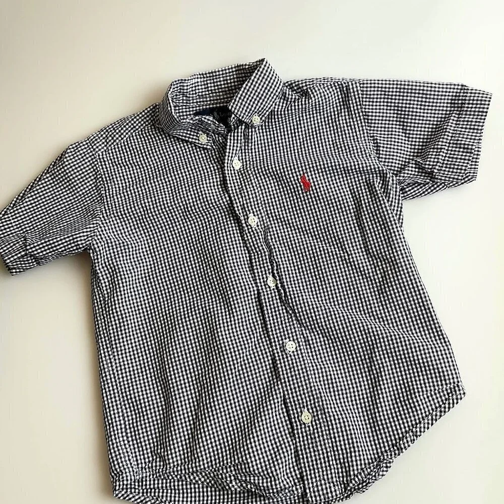 Ralph Lauren Checked Button Down Shirt Like New